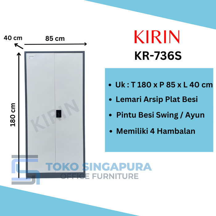 

Lemari Arsip Pintu Plat Besi Ayun Kirin Kr-736S