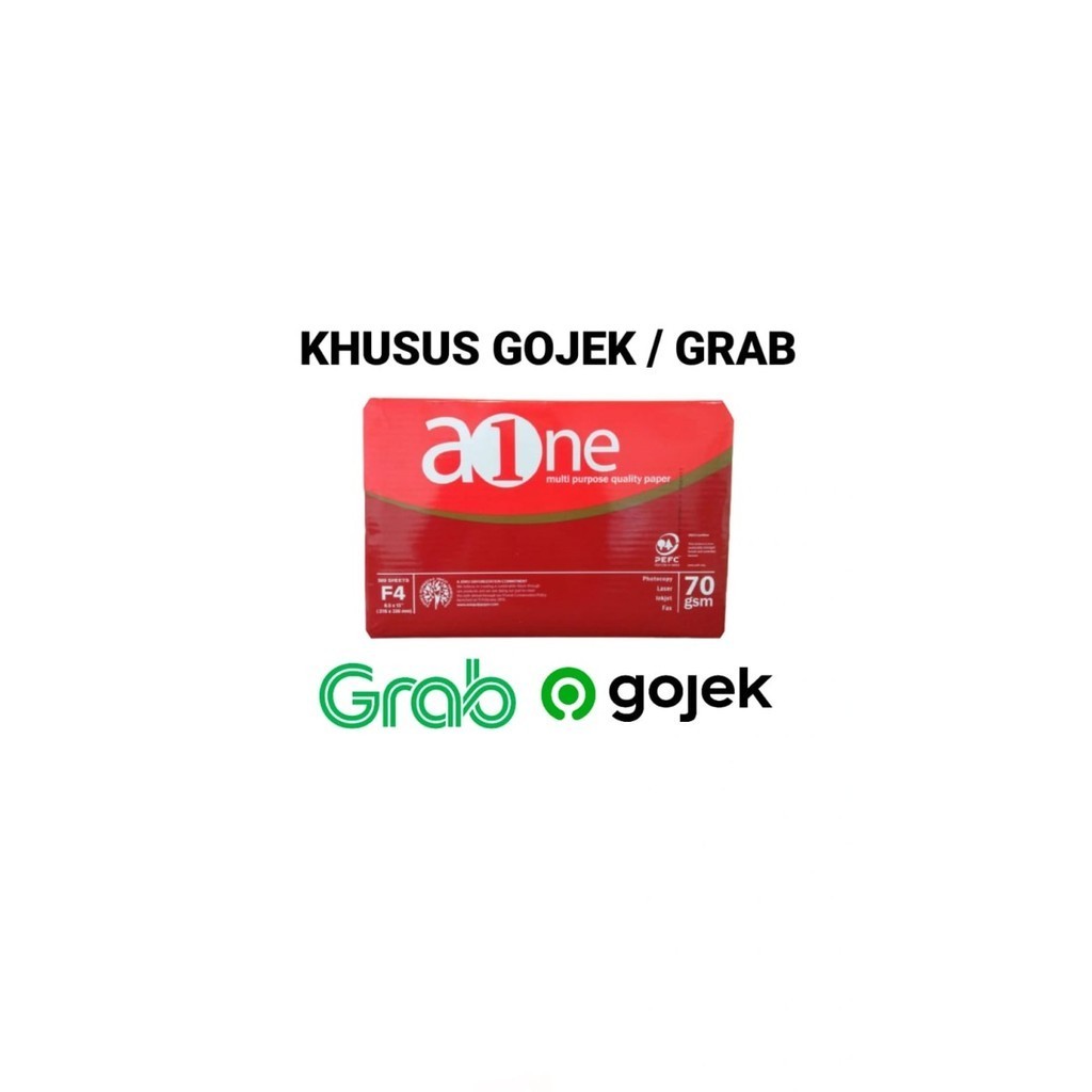 

Kertas Hvs Aone A4 70 Gram Khusus Gojek Grab (Per 5 Rim/1 Dus)