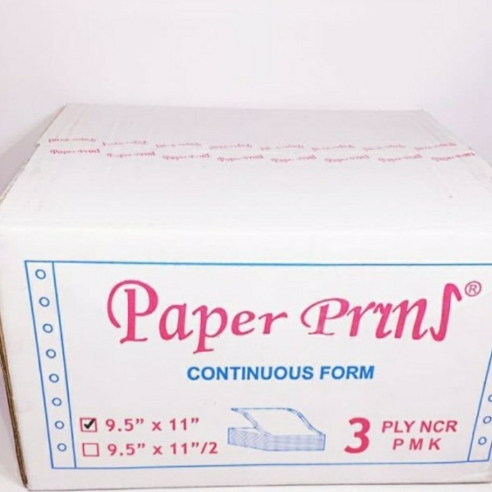 

Kertas Continuous Form 3 Ply 9.5X11/2 Paperpryns (Prs-Bagi2)