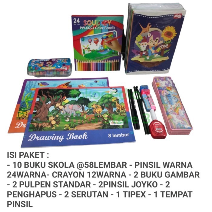 

Paket Alat Tulis Sekolah Sd Lengkap