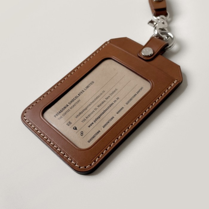 

Id Card Holder (Vertical) Lanyard Genuine Leather