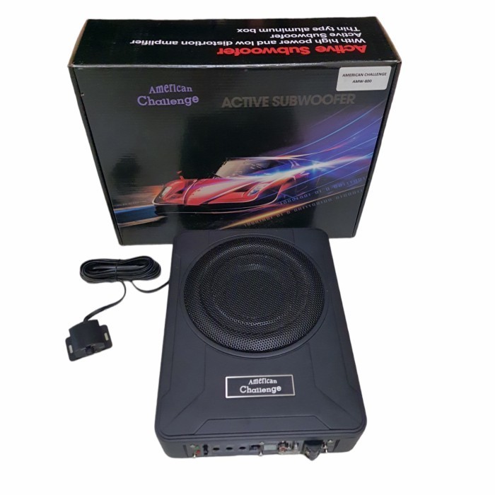 Subwoofer kolong american challenge amw-800 subwoofer aktif 8 inch