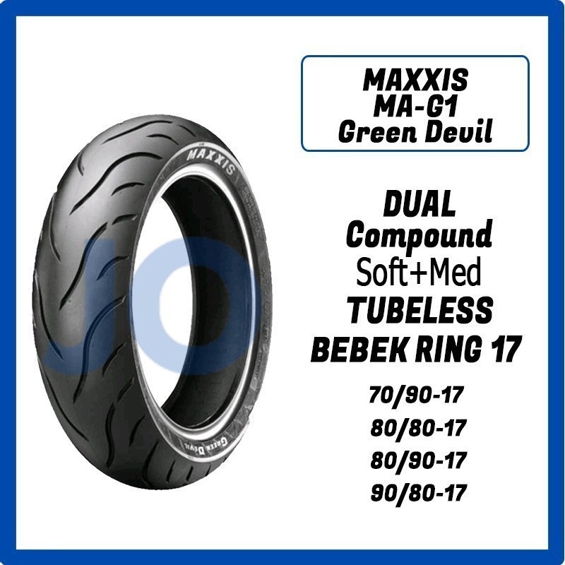 JAGAT Ban tubeless Green Devil  ring 17 Maxxis Green Devil MA-G1