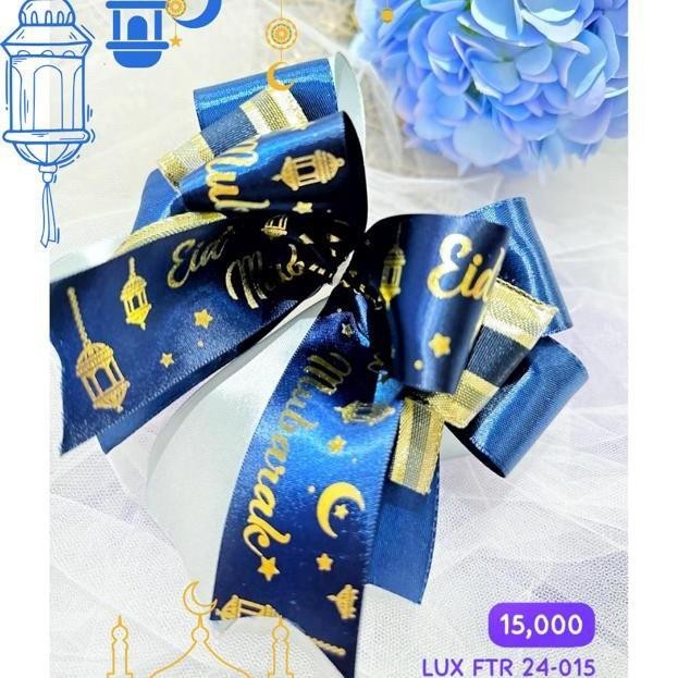 

Pita Siap Pakai Hijau Idul Fitri Ribbon Kado Gift Parcel Hamper 096