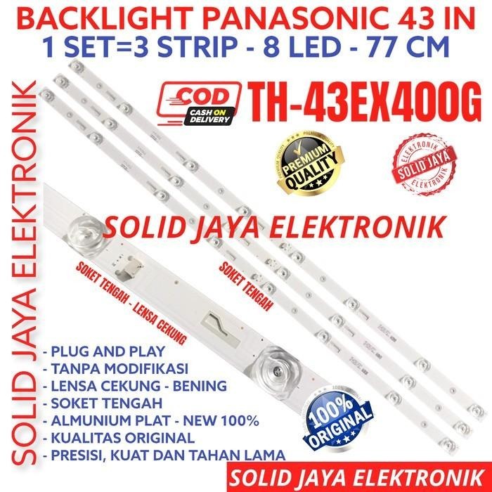BACKLIGHT TV LED PANASONIC 43 IN TH43EX400 TH43EX400G LAMPU BL 43EX 8K