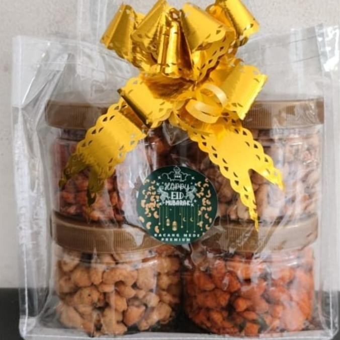 

Kacang Mede Matang Hampers Lebaran Isi 4 Toples Big Sale