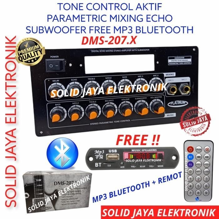 TONE CONTROL MP3 BLUETOOTH KARAOKE ECHO KONTROL DMS 207 PLATINUM