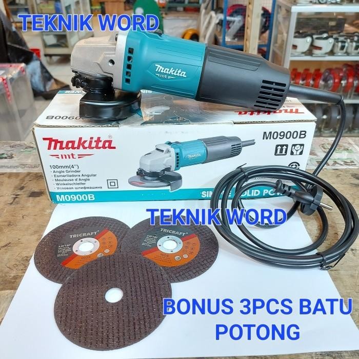 MESIN GERINDA TANGAN MAKITA 4" M0900B / GURINDA TANGAN 4 INCH MAKITA