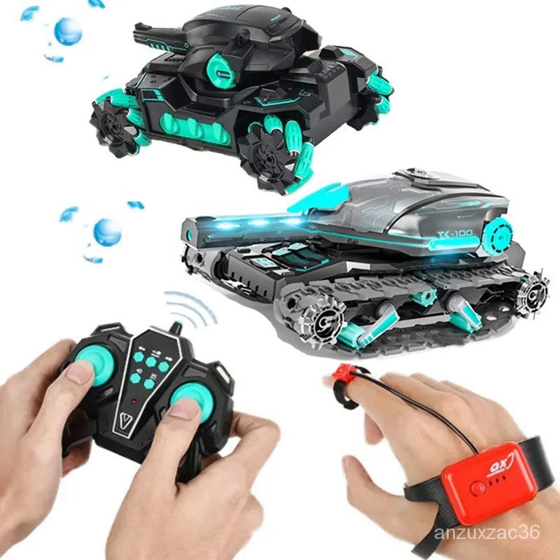 Tank Rc 2.4G Mobil Remote Control Radio 4WD Tank Top Perang Bom Air Perayap Tank Kontrol Banyak Gera