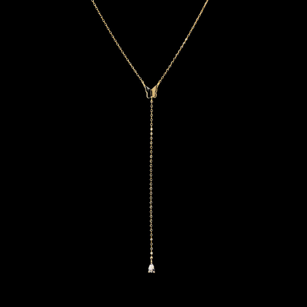 Unheard Of - Laine Necklace Kalung Wanita Perak Asli Anti Karat 18k Gold Plated S925 Sterling Silver