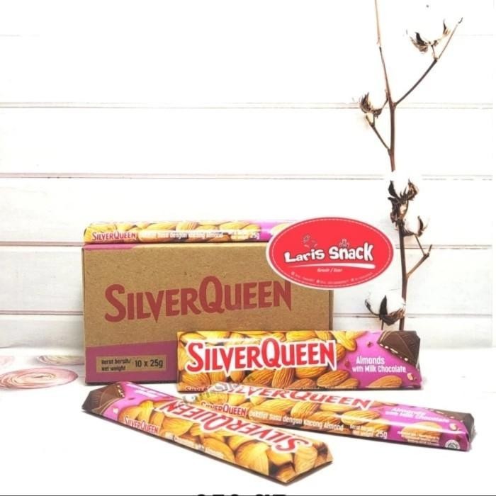 

Silverqueen Milk Chocolate Cashew Almonds 25Gr (1 Box Isi 10)