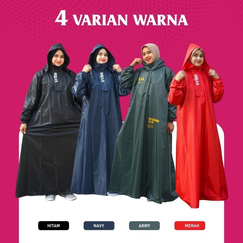 JAS HUJAN MANTEL GAMIS HIJAZ