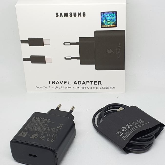 Travel Adapter Samsung Charger 45Watt S21 Ultra Super Fast Charging