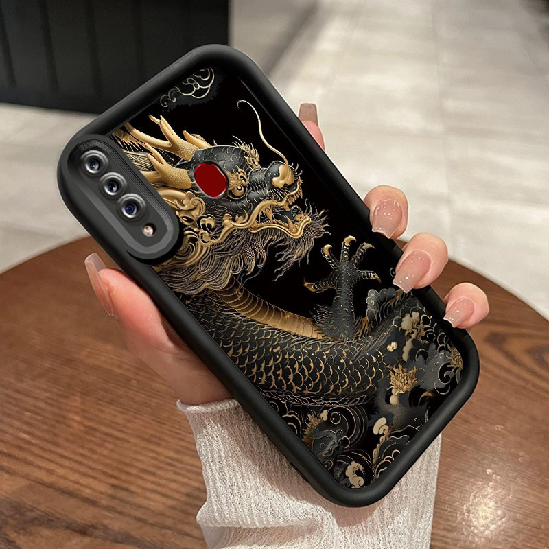 Casing Hp Samsung Galaxy A20s Case pola naga Casing perlindungan lensa kamera ganda Kesing HP lembut