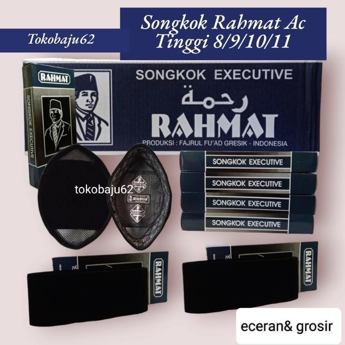 Peci Rahmat Sangkok Nasionan Kopiah Hitam Ac