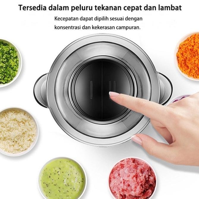 Philips Blender Daging Chopper Stainless 2L Penggiling Daging Multifun