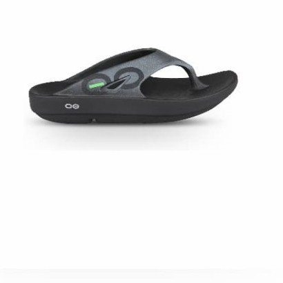 Oofos Men Sandal Ooriginal Sport Black Graphite