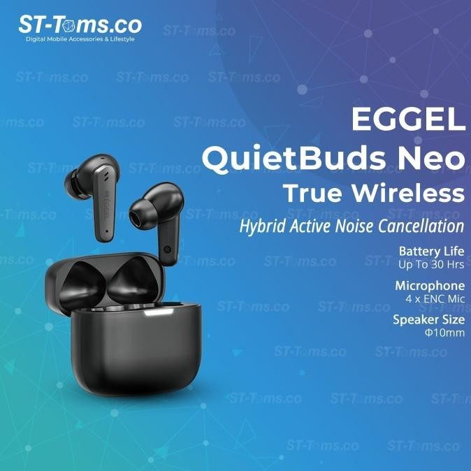 Eggel QuietBuds Neo True Wireless TWS Hybrid ANC + ENC With EGGEL App