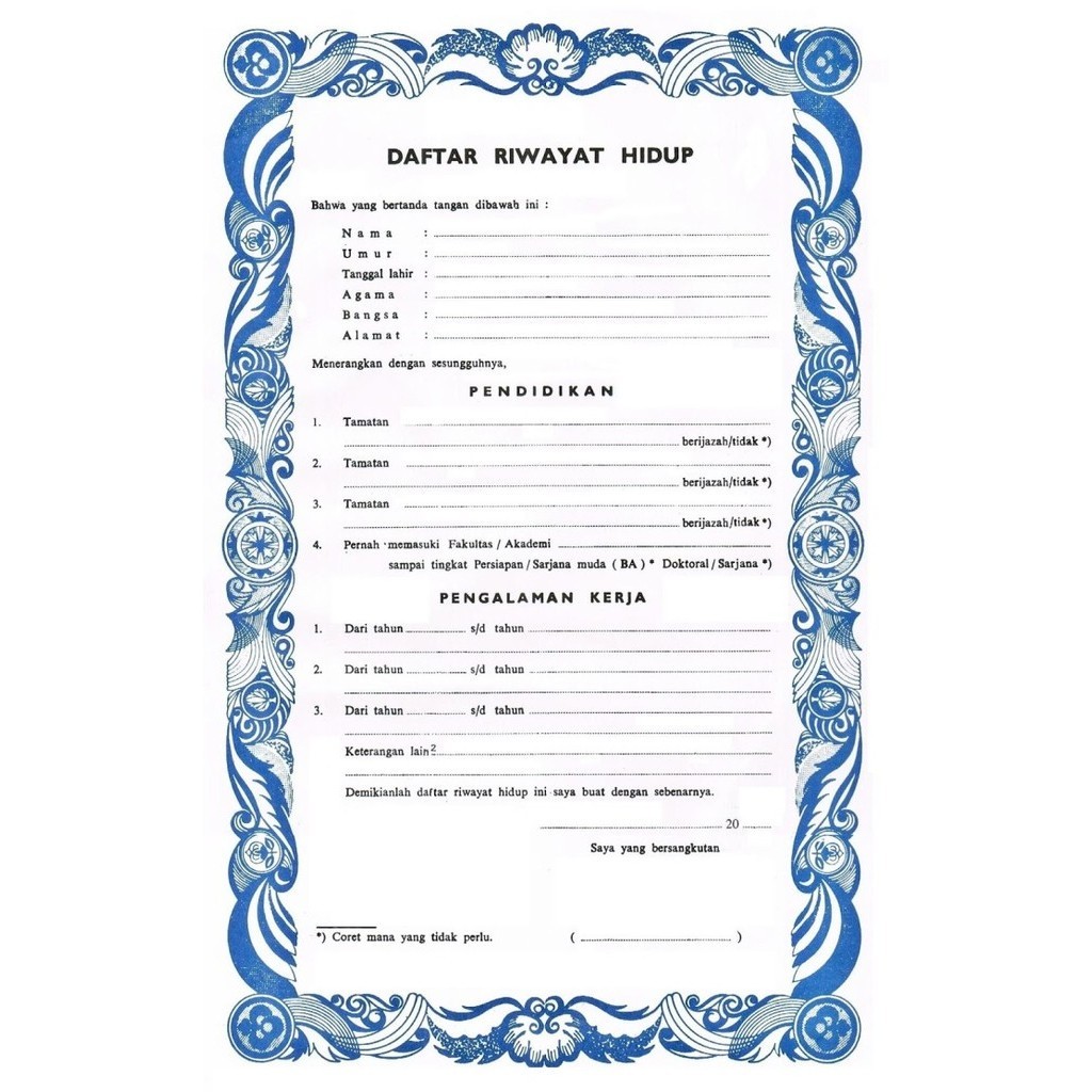 

Daftar Riwayat Hidup Bintang Timur