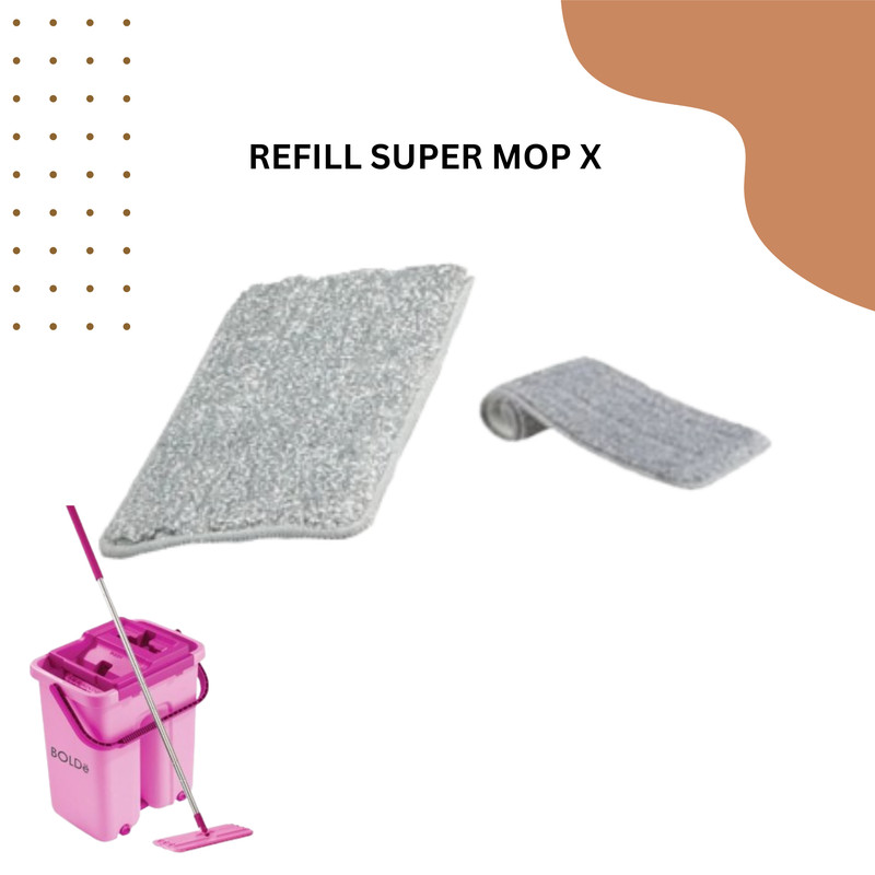 Refill Super Mop X BOLDe Flat Mop Kain Microfiber
