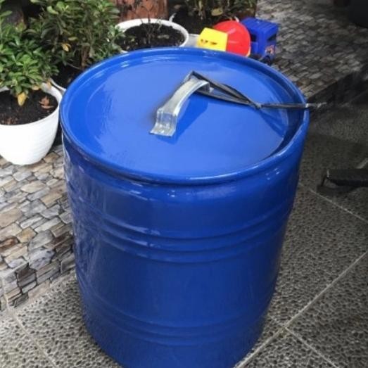 drum besi/tong besi/tempat sampah/tempat bakar sampah kapasitas 50 L