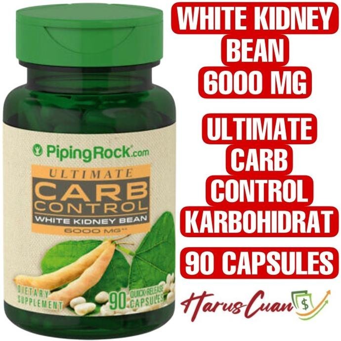 

Piping Rock White Kidney Bean 90 Capsules Carb Blocker Karbohidrat
