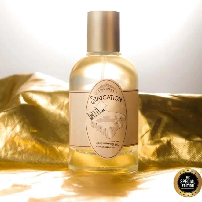 Parfum Pria Scentplus Staycation Tahan Lama Free Gift Edp 35Ml