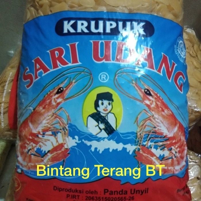 

Kerupuk Sari Udang Panda Unyil Utk Gado2/Ketoprak/Bubur 1 Bal/Ball 5Kg