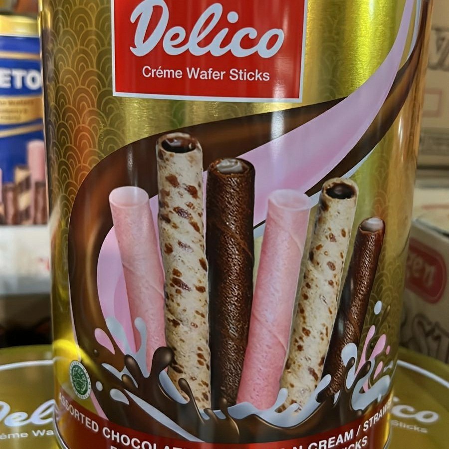 

Delico Kemasan Baru/ Rondoletti Kemasan Lama Cream Wafer Roll 800Gr