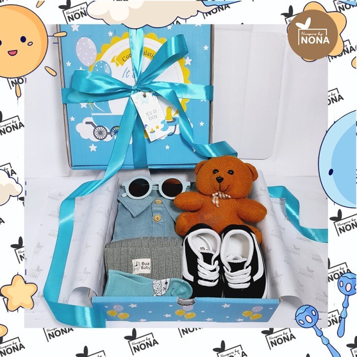 

Hampers Anak Bayi Laki Laki 0-8 Bln Kado Lahiran Bayi Gift Jp Set
