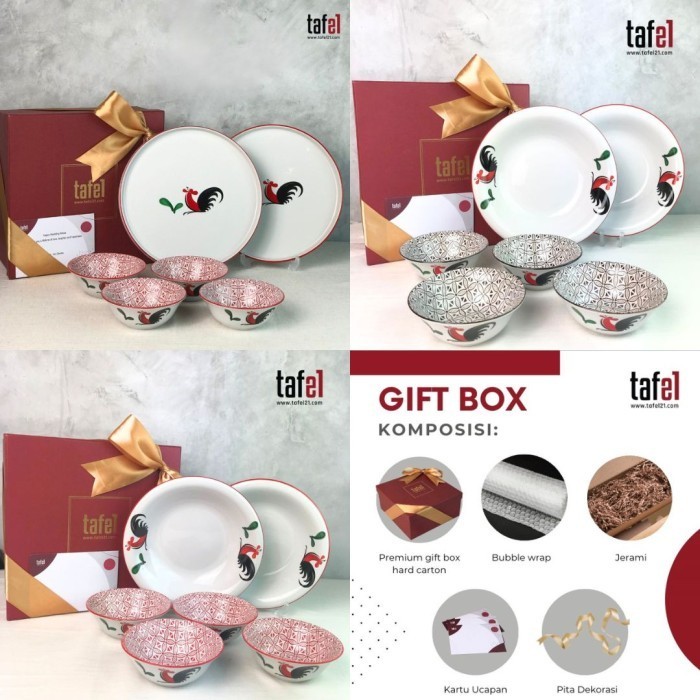

Hampers Keramik Set Ayam Jago Special Edition Isi 6