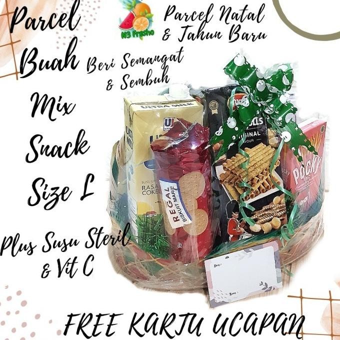 

Promo Parcel Buah Segar L FREE KARTU UCAPAN Paket Buah Keranjang