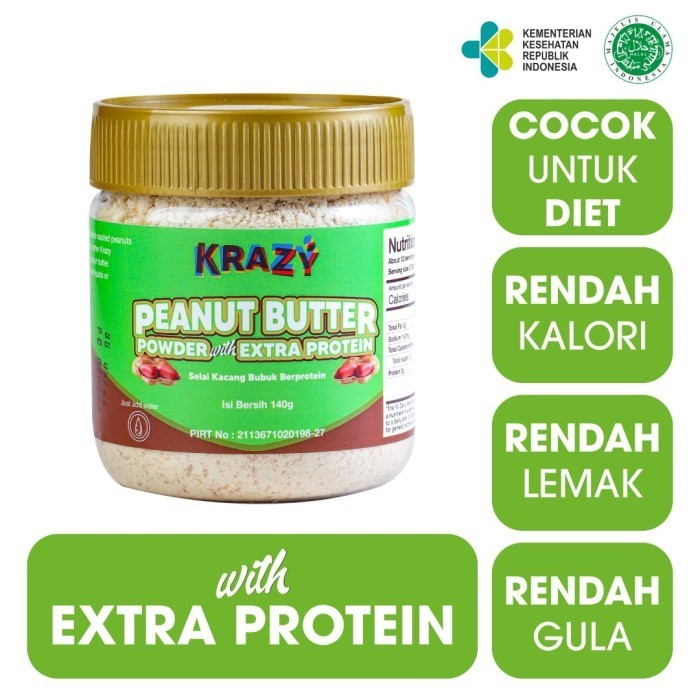 

Krazy Peanut Butter Protein Powder Selai Kacang 140G