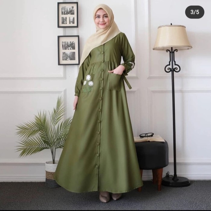 READY Baju Gamis Wanita Bahan Katun Toyobo Syari Muslim Busui Jumbo Terbaru