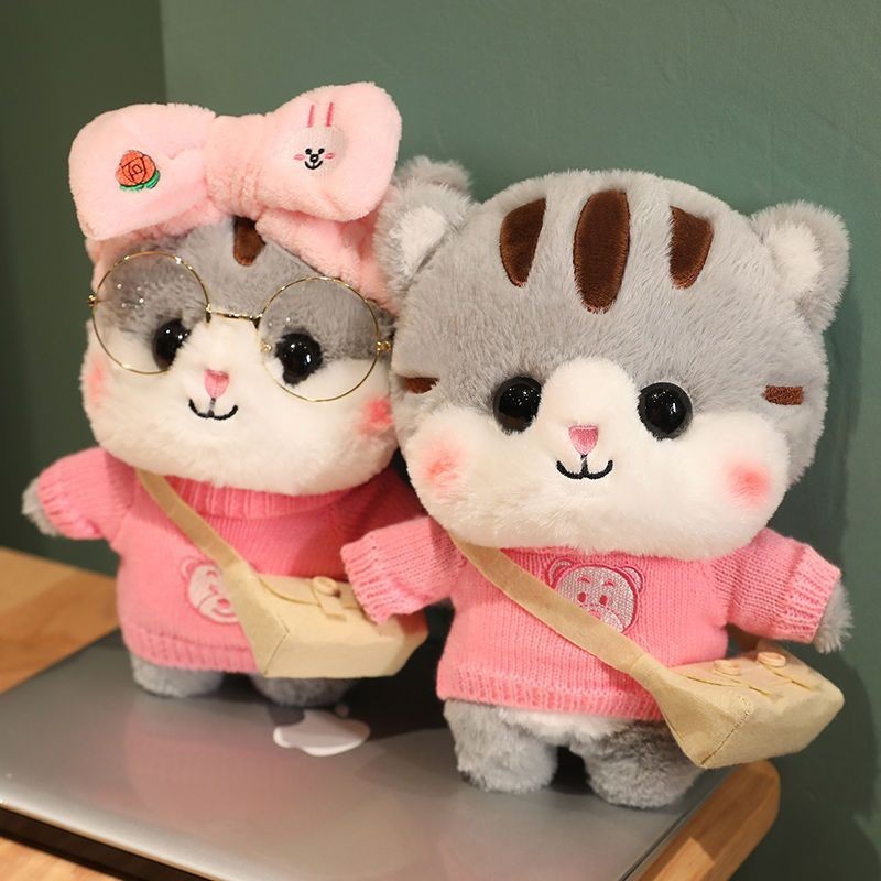 Bantal Empuk Boneka Kucing Penyembuhan Lucu untuk Anak Perempuan