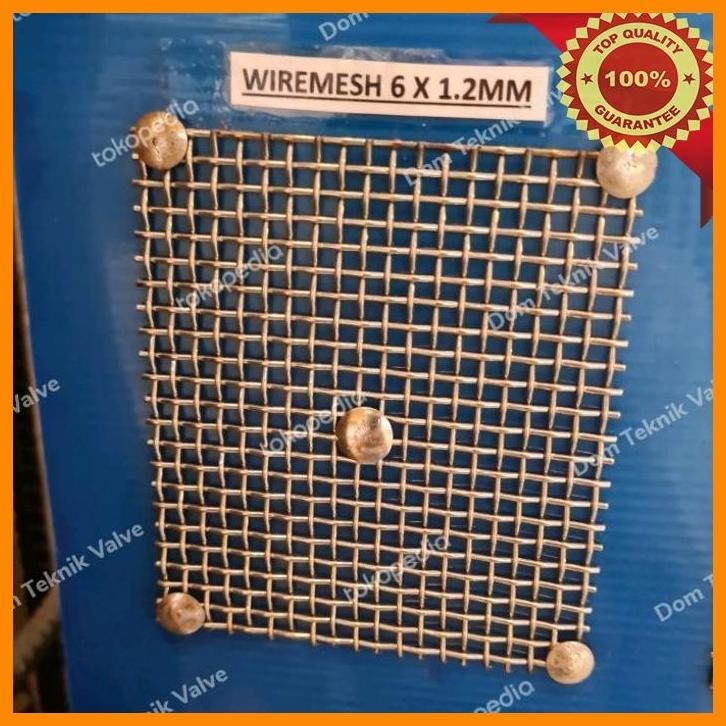 

(dtek) kawat saringan wiremesh anyaman lurus 6mm x 1,2mm x 1 meter stainless