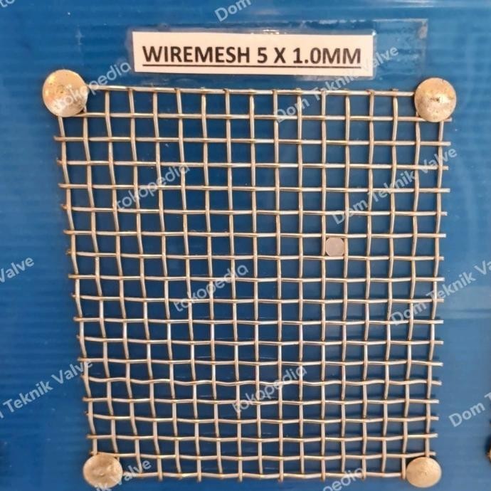 

(dtek) kawat wiremesh anyaman lurus 5mm x 1,0mm x 5 meter stainless
