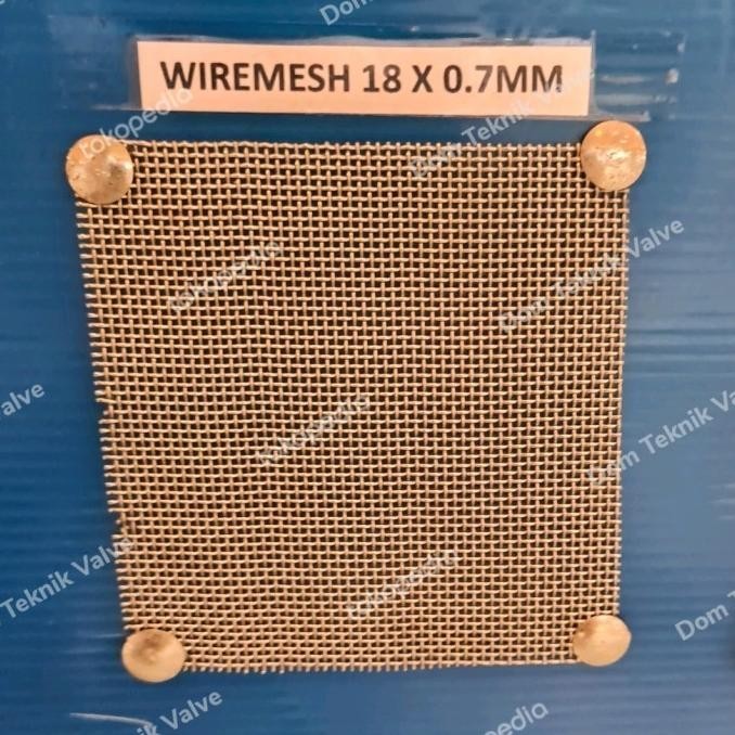 

(dtek) kawat wiremesh anyaman lurus 18mm x 0,7mm x 100cm / 1 meter stainless