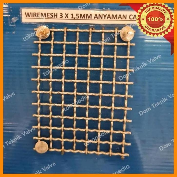 

(dtek) kawat wiremesh anyaman cacing 3mm x 1,5mm x 100cm / 10 meter stainless