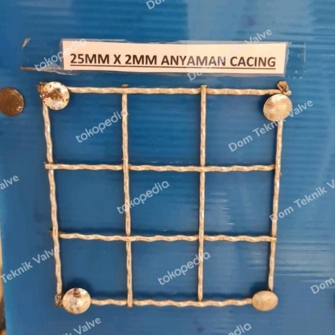

(dtek) kawat wiremesh anyaman cacing 25mm x 2mm x 5 meter stainless