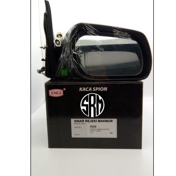 Spion Daihatsu Xenia Vvti Hitam Electric + Lampu 2004 - 2012 Aksesoris Mobil