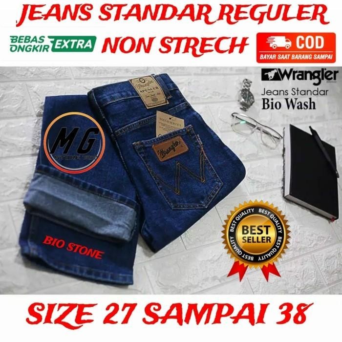 Celana Panjang Jeans Standar Reguler Non Strech Pria Laki Laki