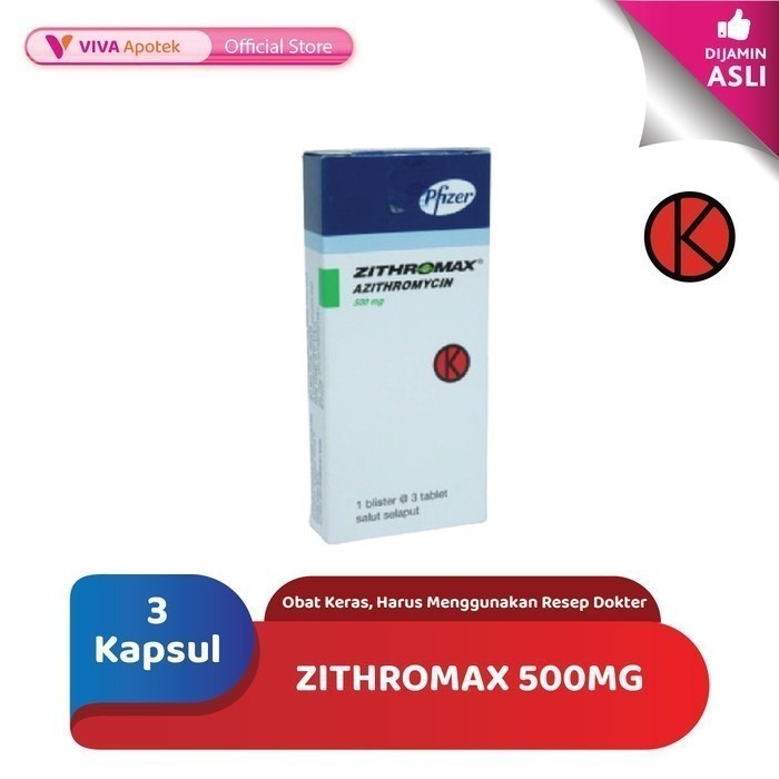 Zithromax 500 mg (3 Kapsul)