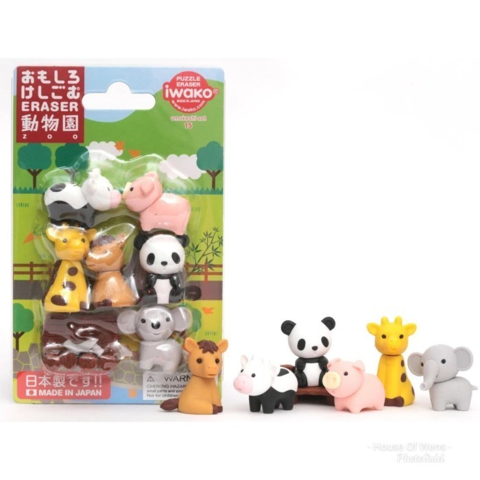 

Iwako Puzzle Eraser Set Omokeshi Set 15 Made In Japan - Ghapus Set
