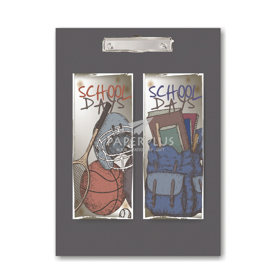 

Clipboard/Papan Jalan A4 School Days Buku Dan Globe