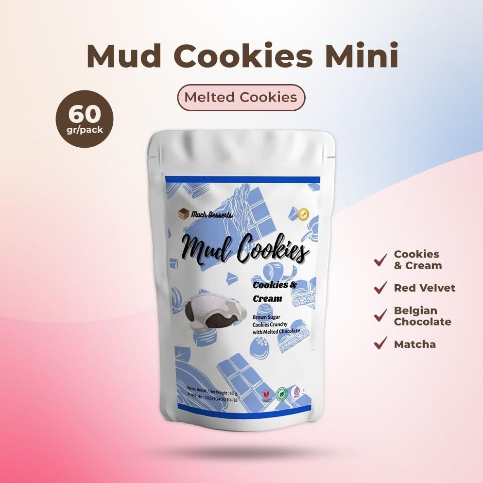 

Ready Much Desserts Melted Mud Cookies Ukuran Kecil Mini Cod