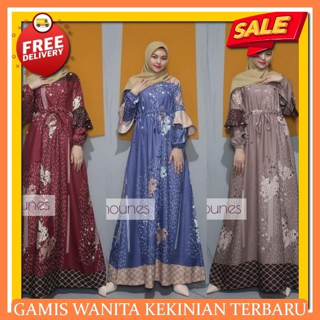 Gamis Aesthetic Korean Style Gamid Ghamis Wayita Impor Gamoes Idul Fitri Gamis Lebaran 2024 Terbaru 