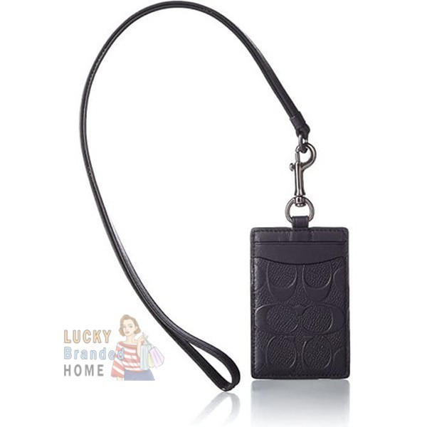 

Lanyard Lanyard Id Tag Embossed Bla Leather