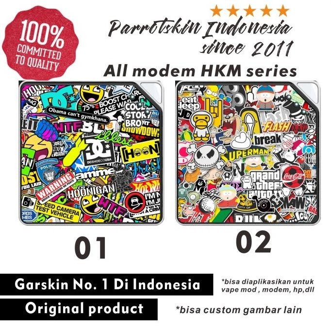 Garskin skin MODEM WIFI MIFI HKM C10 M22 M23 001 Dll sticker jdm bomb Casasofia