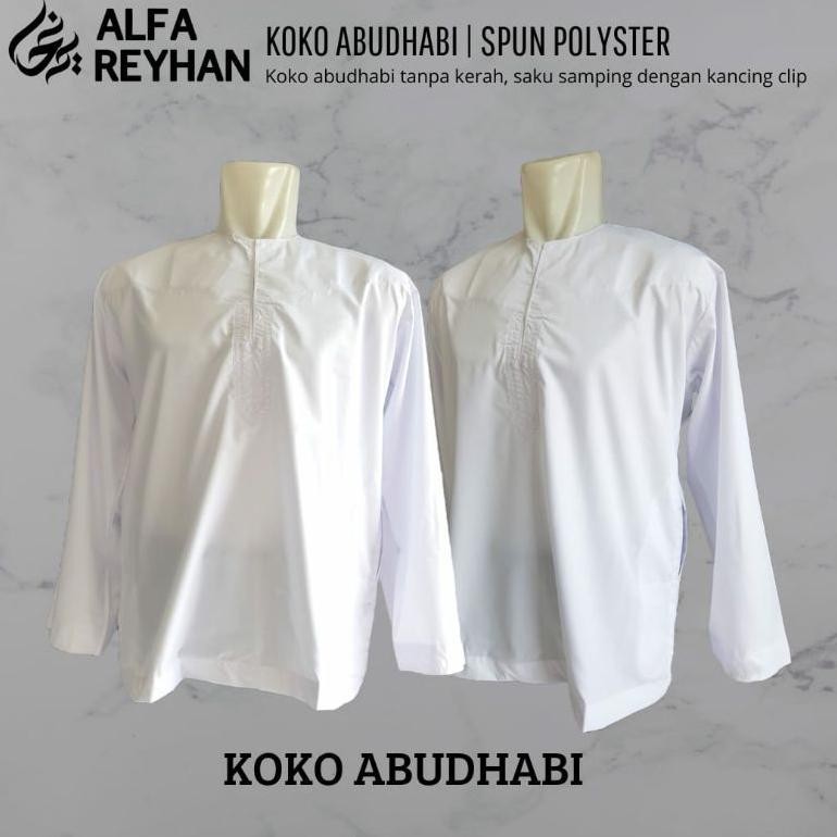 BAJU KOKO TAQWA ABUDHABI ALFA REYHAN ORIGINAL TANPA KERAH LARIS